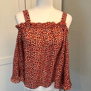 J crew NWOT cold shoulder top